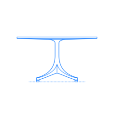 Furniture Coffee Tables Nelson Pedestal Coffee Table Sticker Svg Vector, Free Vectors File